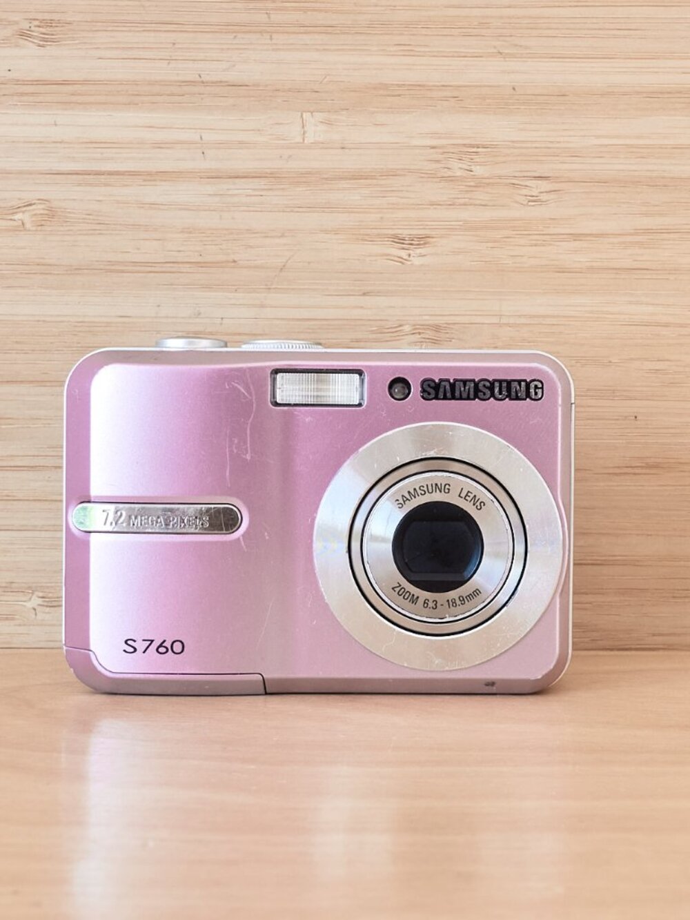 Samsung S760 7MP Compact Digital Camera Pink Tested